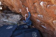 Bouldering in Hueco Tanks on 02/25/2020 with Blue Lizard Climbing and Yoga

Filename: SRM_20200225_1341350.jpg
Aperture: f/5.0
Shutter Speed: 1/250
Body: Canon EOS-1D Mark II
Lens: Canon EF 16-35mm f/2.8 L