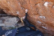 Bouldering in Hueco Tanks on 02/25/2020 with Blue Lizard Climbing and Yoga

Filename: SRM_20200225_1343160.jpg
Aperture: f/4.5
Shutter Speed: 1/250
Body: Canon EOS-1D Mark II
Lens: Canon EF 16-35mm f/2.8 L