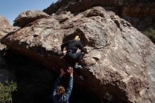 Bouldering in Hueco Tanks on 02/25/2020 with Blue Lizard Climbing and Yoga

Filename: SRM_20200225_1349180.jpg
Aperture: f/11.0
Shutter Speed: 1/250
Body: Canon EOS-1D Mark II
Lens: Canon EF 16-35mm f/2.8 L