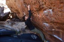 Bouldering in Hueco Tanks on 02/25/2020 with Blue Lizard Climbing and Yoga

Filename: SRM_20200225_1353160.jpg
Aperture: f/2.8
Shutter Speed: 1/250
Body: Canon EOS-1D Mark II
Lens: Canon EF 16-35mm f/2.8 L