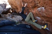 Bouldering in Hueco Tanks on 02/25/2020 with Blue Lizard Climbing and Yoga

Filename: SRM_20200225_1353260.jpg
Aperture: f/2.8
Shutter Speed: 1/250
Body: Canon EOS-1D Mark II
Lens: Canon EF 16-35mm f/2.8 L