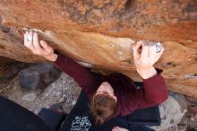 Bouldering in Hueco Tanks on 02/25/2020 with Blue Lizard Climbing and Yoga

Filename: SRM_20200225_1420340.jpg
Aperture: f/4.0
Shutter Speed: 1/250
Body: Canon EOS-1D Mark II
Lens: Canon EF 16-35mm f/2.8 L