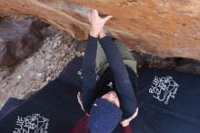 Bouldering in Hueco Tanks on 02/25/2020 with Blue Lizard Climbing and Yoga

Filename: SRM_20200225_1427120.jpg
Aperture: f/4.0
Shutter Speed: 1/250
Body: Canon EOS-1D Mark II
Lens: Canon EF 16-35mm f/2.8 L