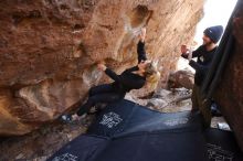 Bouldering in Hueco Tanks on 02/25/2020 with Blue Lizard Climbing and Yoga

Filename: SRM_20200225_1433540.jpg
Aperture: f/4.0
Shutter Speed: 1/250
Body: Canon EOS-1D Mark II
Lens: Canon EF 16-35mm f/2.8 L