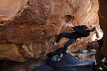 Bouldering in Hueco Tanks on 02/25/2020 with Blue Lizard Climbing and Yoga

Filename: SRM_20200225_1435350.jpg
Aperture: f/4.5
Shutter Speed: 1/250
Body: Canon EOS-1D Mark II
Lens: Canon EF 16-35mm f/2.8 L