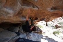 Bouldering in Hueco Tanks on 02/25/2020 with Blue Lizard Climbing and Yoga

Filename: SRM_20200225_1521400.jpg
Aperture: f/9.0
Shutter Speed: 1/250
Body: Canon EOS-1D Mark II
Lens: Canon EF 16-35mm f/2.8 L