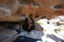 Bouldering in Hueco Tanks on 02/25/2020 with Blue Lizard Climbing and Yoga

Filename: SRM_20200225_1522440.jpg
Aperture: f/8.0
Shutter Speed: 1/250
Body: Canon EOS-1D Mark II
Lens: Canon EF 16-35mm f/2.8 L