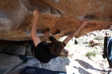 Bouldering in Hueco Tanks on 02/25/2020 with Blue Lizard Climbing and Yoga

Filename: SRM_20200225_1523510.jpg
Aperture: f/9.0
Shutter Speed: 1/250
Body: Canon EOS-1D Mark II
Lens: Canon EF 16-35mm f/2.8 L