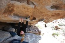 Bouldering in Hueco Tanks on 02/25/2020 with Blue Lizard Climbing and Yoga

Filename: SRM_20200225_1528040.jpg
Aperture: f/7.1
Shutter Speed: 1/250
Body: Canon EOS-1D Mark II
Lens: Canon EF 16-35mm f/2.8 L