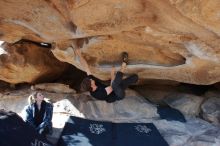 Bouldering in Hueco Tanks on 02/25/2020 with Blue Lizard Climbing and Yoga

Filename: SRM_20200225_1538470.jpg
Aperture: f/7.1
Shutter Speed: 1/250
Body: Canon EOS-1D Mark II
Lens: Canon EF 16-35mm f/2.8 L