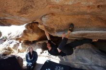 Bouldering in Hueco Tanks on 02/25/2020 with Blue Lizard Climbing and Yoga

Filename: SRM_20200225_1542580.jpg
Aperture: f/8.0
Shutter Speed: 1/250
Body: Canon EOS-1D Mark II
Lens: Canon EF 16-35mm f/2.8 L