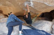 Bouldering in Hueco Tanks on 02/25/2020 with Blue Lizard Climbing and Yoga

Filename: SRM_20200225_1546291.jpg
Aperture: f/3.5
Shutter Speed: 1/250
Body: Canon EOS-1D Mark II
Lens: Canon EF 16-35mm f/2.8 L