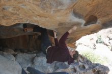 Bouldering in Hueco Tanks on 02/25/2020 with Blue Lizard Climbing and Yoga

Filename: SRM_20200225_1600440.jpg
Aperture: f/5.6
Shutter Speed: 1/320
Body: Canon EOS-1D Mark II
Lens: Canon EF 50mm f/1.8 II