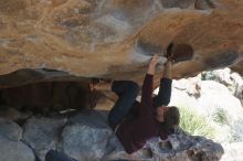 Bouldering in Hueco Tanks on 02/25/2020 with Blue Lizard Climbing and Yoga

Filename: SRM_20200225_1600500.jpg
Aperture: f/6.3
Shutter Speed: 1/320
Body: Canon EOS-1D Mark II
Lens: Canon EF 50mm f/1.8 II