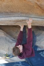 Bouldering in Hueco Tanks on 02/25/2020 with Blue Lizard Climbing and Yoga

Filename: SRM_20200225_1624430.jpg
Aperture: f/3.5
Shutter Speed: 1/320
Body: Canon EOS-1D Mark II
Lens: Canon EF 50mm f/1.8 II