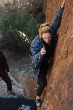 Bouldering in Hueco Tanks on 02/25/2020 with Blue Lizard Climbing and Yoga

Filename: SRM_20200225_1719370.jpg
Aperture: f/5.0
Shutter Speed: 1/250
Body: Canon EOS-1D Mark II
Lens: Canon EF 50mm f/1.8 II