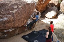 Bouldering in Hueco Tanks on 02/28/2020 with Blue Lizard Climbing and Yoga

Filename: SRM_20200228_1149080.jpg
Aperture: f/5.6
Shutter Speed: 1/250
Body: Canon EOS-1D Mark II
Lens: Canon EF 16-35mm f/2.8 L