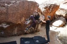 Bouldering in Hueco Tanks on 02/28/2020 with Blue Lizard Climbing and Yoga

Filename: SRM_20200228_1156530.jpg
Aperture: f/4.5
Shutter Speed: 1/250
Body: Canon EOS-1D Mark II
Lens: Canon EF 16-35mm f/2.8 L