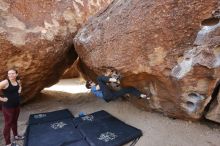 Bouldering in Hueco Tanks on 02/28/2020 with Blue Lizard Climbing and Yoga

Filename: SRM_20200228_1200350.jpg
Aperture: f/4.5
Shutter Speed: 1/250
Body: Canon EOS-1D Mark II
Lens: Canon EF 16-35mm f/2.8 L