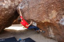 Bouldering in Hueco Tanks on 02/28/2020 with Blue Lizard Climbing and Yoga

Filename: SRM_20200228_1201530.jpg
Aperture: f/4.5
Shutter Speed: 1/250
Body: Canon EOS-1D Mark II
Lens: Canon EF 16-35mm f/2.8 L