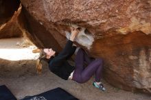 Bouldering in Hueco Tanks on 02/28/2020 with Blue Lizard Climbing and Yoga

Filename: SRM_20200228_1205190.jpg
Aperture: f/5.0
Shutter Speed: 1/250
Body: Canon EOS-1D Mark II
Lens: Canon EF 16-35mm f/2.8 L