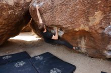 Bouldering in Hueco Tanks on 02/28/2020 with Blue Lizard Climbing and Yoga

Filename: SRM_20200228_1206210.jpg
Aperture: f/4.5
Shutter Speed: 1/250
Body: Canon EOS-1D Mark II
Lens: Canon EF 16-35mm f/2.8 L