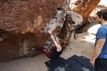 Bouldering in Hueco Tanks on 02/28/2020 with Blue Lizard Climbing and Yoga

Filename: SRM_20200228_1208500.jpg
Aperture: f/5.6
Shutter Speed: 1/250
Body: Canon EOS-1D Mark II
Lens: Canon EF 16-35mm f/2.8 L