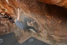 Bouldering in Hueco Tanks on 02/28/2020 with Blue Lizard Climbing and Yoga

Filename: SRM_20200228_1211120.jpg
Aperture: f/4.0
Shutter Speed: 1/320
Body: Canon EOS-1D Mark II
Lens: Canon EF 16-35mm f/2.8 L