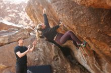 Bouldering in Hueco Tanks on 02/28/2020 with Blue Lizard Climbing and Yoga

Filename: SRM_20200228_1212430.jpg
Aperture: f/3.5
Shutter Speed: 1/320
Body: Canon EOS-1D Mark II
Lens: Canon EF 16-35mm f/2.8 L