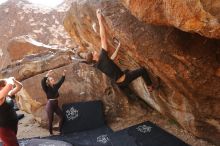 Bouldering in Hueco Tanks on 02/28/2020 with Blue Lizard Climbing and Yoga

Filename: SRM_20200228_1214490.jpg
Aperture: f/5.0
Shutter Speed: 1/320
Body: Canon EOS-1D Mark II
Lens: Canon EF 16-35mm f/2.8 L