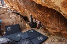 Bouldering in Hueco Tanks on 02/28/2020 with Blue Lizard Climbing and Yoga

Filename: SRM_20200228_1216570.jpg
Aperture: f/4.0
Shutter Speed: 1/320
Body: Canon EOS-1D Mark II
Lens: Canon EF 16-35mm f/2.8 L