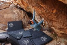 Bouldering in Hueco Tanks on 02/28/2020 with Blue Lizard Climbing and Yoga

Filename: SRM_20200228_1217470.jpg
Aperture: f/4.0
Shutter Speed: 1/320
Body: Canon EOS-1D Mark II
Lens: Canon EF 16-35mm f/2.8 L