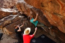 Bouldering in Hueco Tanks on 02/28/2020 with Blue Lizard Climbing and Yoga

Filename: SRM_20200228_1219010.jpg
Aperture: f/8.0
Shutter Speed: 1/250
Body: Canon EOS-1D Mark II
Lens: Canon EF 16-35mm f/2.8 L