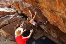 Bouldering in Hueco Tanks on 02/28/2020 with Blue Lizard Climbing and Yoga

Filename: SRM_20200228_1220580.jpg
Aperture: f/7.1
Shutter Speed: 1/250
Body: Canon EOS-1D Mark II
Lens: Canon EF 16-35mm f/2.8 L