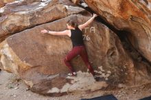 Bouldering in Hueco Tanks on 02/28/2020 with Blue Lizard Climbing and Yoga

Filename: SRM_20200228_1224170.jpg
Aperture: f/5.0
Shutter Speed: 1/250
Body: Canon EOS-1D Mark II
Lens: Canon EF 16-35mm f/2.8 L