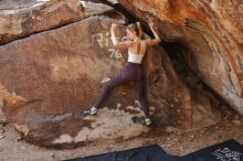 Bouldering in Hueco Tanks on 02/28/2020 with Blue Lizard Climbing and Yoga

Filename: SRM_20200228_1224290.jpg
Aperture: f/5.6
Shutter Speed: 1/250
Body: Canon EOS-1D Mark II
Lens: Canon EF 16-35mm f/2.8 L