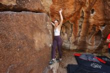 Bouldering in Hueco Tanks on 02/28/2020 with Blue Lizard Climbing and Yoga

Filename: SRM_20200228_1227100.jpg
Aperture: f/5.6
Shutter Speed: 1/250
Body: Canon EOS-1D Mark II
Lens: Canon EF 16-35mm f/2.8 L