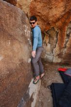 Bouldering in Hueco Tanks on 02/28/2020 with Blue Lizard Climbing and Yoga

Filename: SRM_20200228_1228300.jpg
Aperture: f/5.6
Shutter Speed: 1/250
Body: Canon EOS-1D Mark II
Lens: Canon EF 16-35mm f/2.8 L