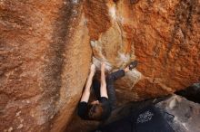 Bouldering in Hueco Tanks on 02/28/2020 with Blue Lizard Climbing and Yoga

Filename: SRM_20200228_1236240.jpg
Aperture: f/6.3
Shutter Speed: 1/250
Body: Canon EOS-1D Mark II
Lens: Canon EF 16-35mm f/2.8 L