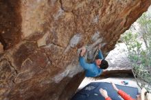 Bouldering in Hueco Tanks on 02/28/2020 with Blue Lizard Climbing and Yoga

Filename: SRM_20200228_1306160.jpg
Aperture: f/4.5
Shutter Speed: 1/250
Body: Canon EOS-1D Mark II
Lens: Canon EF 16-35mm f/2.8 L