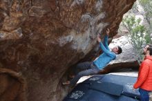 Bouldering in Hueco Tanks on 02/28/2020 with Blue Lizard Climbing and Yoga

Filename: SRM_20200228_1311170.jpg
Aperture: f/5.0
Shutter Speed: 1/250
Body: Canon EOS-1D Mark II
Lens: Canon EF 16-35mm f/2.8 L