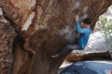 Bouldering in Hueco Tanks on 02/28/2020 with Blue Lizard Climbing and Yoga

Filename: SRM_20200228_1324060.jpg
Aperture: f/5.0
Shutter Speed: 1/250
Body: Canon EOS-1D Mark II
Lens: Canon EF 16-35mm f/2.8 L