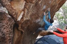 Bouldering in Hueco Tanks on 02/28/2020 with Blue Lizard Climbing and Yoga

Filename: SRM_20200228_1324090.jpg
Aperture: f/5.0
Shutter Speed: 1/250
Body: Canon EOS-1D Mark II
Lens: Canon EF 16-35mm f/2.8 L