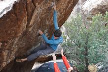 Bouldering in Hueco Tanks on 02/28/2020 with Blue Lizard Climbing and Yoga

Filename: SRM_20200228_1324231.jpg
Aperture: f/5.6
Shutter Speed: 1/250
Body: Canon EOS-1D Mark II
Lens: Canon EF 16-35mm f/2.8 L