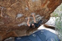 Bouldering in Hueco Tanks on 02/28/2020 with Blue Lizard Climbing and Yoga

Filename: SRM_20200228_1327080.jpg
Aperture: f/4.0
Shutter Speed: 1/250
Body: Canon EOS-1D Mark II
Lens: Canon EF 16-35mm f/2.8 L