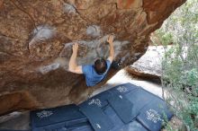 Bouldering in Hueco Tanks on 02/28/2020 with Blue Lizard Climbing and Yoga

Filename: SRM_20200228_1327490.jpg
Aperture: f/4.0
Shutter Speed: 1/250
Body: Canon EOS-1D Mark II
Lens: Canon EF 16-35mm f/2.8 L