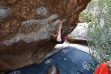 Bouldering in Hueco Tanks on 02/28/2020 with Blue Lizard Climbing and Yoga

Filename: SRM_20200228_1330230.jpg
Aperture: f/4.5
Shutter Speed: 1/250
Body: Canon EOS-1D Mark II
Lens: Canon EF 16-35mm f/2.8 L