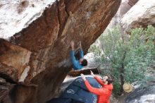 Bouldering in Hueco Tanks on 02/28/2020 with Blue Lizard Climbing and Yoga

Filename: SRM_20200228_1331560.jpg
Aperture: f/5.6
Shutter Speed: 1/250
Body: Canon EOS-1D Mark II
Lens: Canon EF 16-35mm f/2.8 L