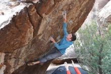 Bouldering in Hueco Tanks on 02/28/2020 with Blue Lizard Climbing and Yoga

Filename: SRM_20200228_1332021.jpg
Aperture: f/5.0
Shutter Speed: 1/250
Body: Canon EOS-1D Mark II
Lens: Canon EF 16-35mm f/2.8 L