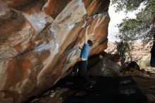 Bouldering in Hueco Tanks on 02/28/2020 with Blue Lizard Climbing and Yoga

Filename: SRM_20200228_1417070.jpg
Aperture: f/8.0
Shutter Speed: 1/250
Body: Canon EOS-1D Mark II
Lens: Canon EF 16-35mm f/2.8 L